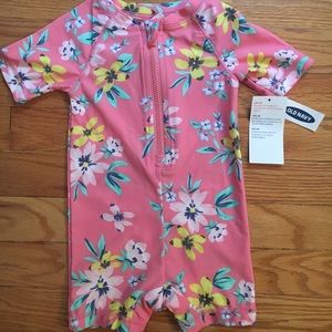 Old navy 6-12 month baby girl rash guard NWT